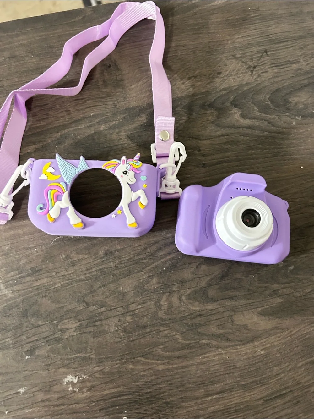 Kids Purple Unicorn Digital Camera with Strap
